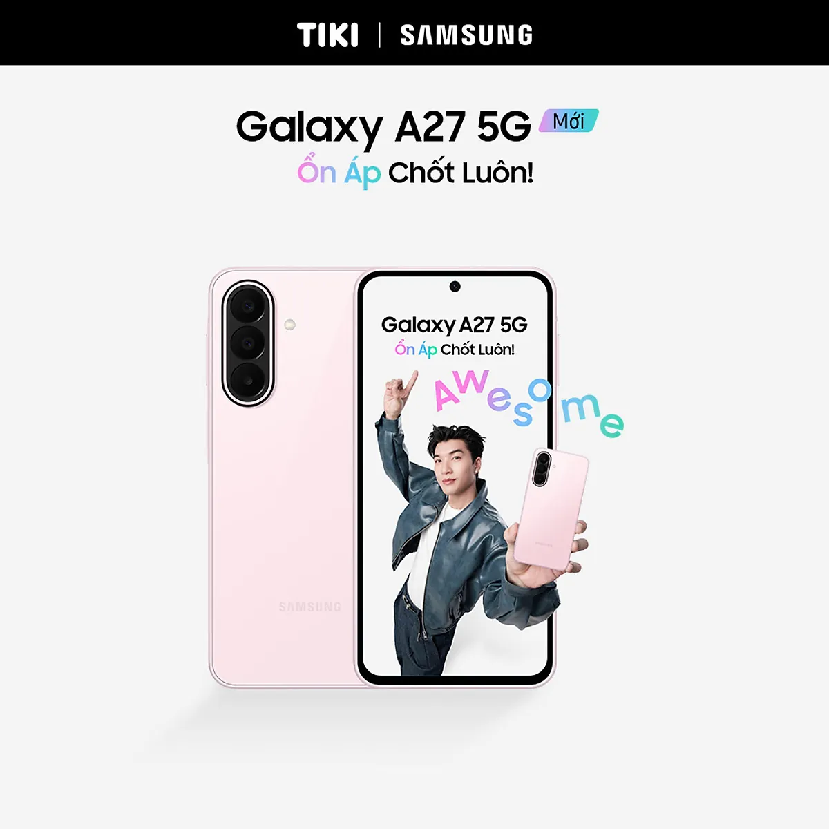 Điện thoại Samsung Galaxy A27 5G (6GB + 128GB) | Màn hình 6.7" FHD+ | Pin 5000mAh | Snapdragon 6 Gen 3 - Hàng chính hãng
